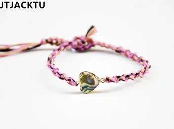 

heart shell cotton bracelet for woman triangle design bracelet wholesale