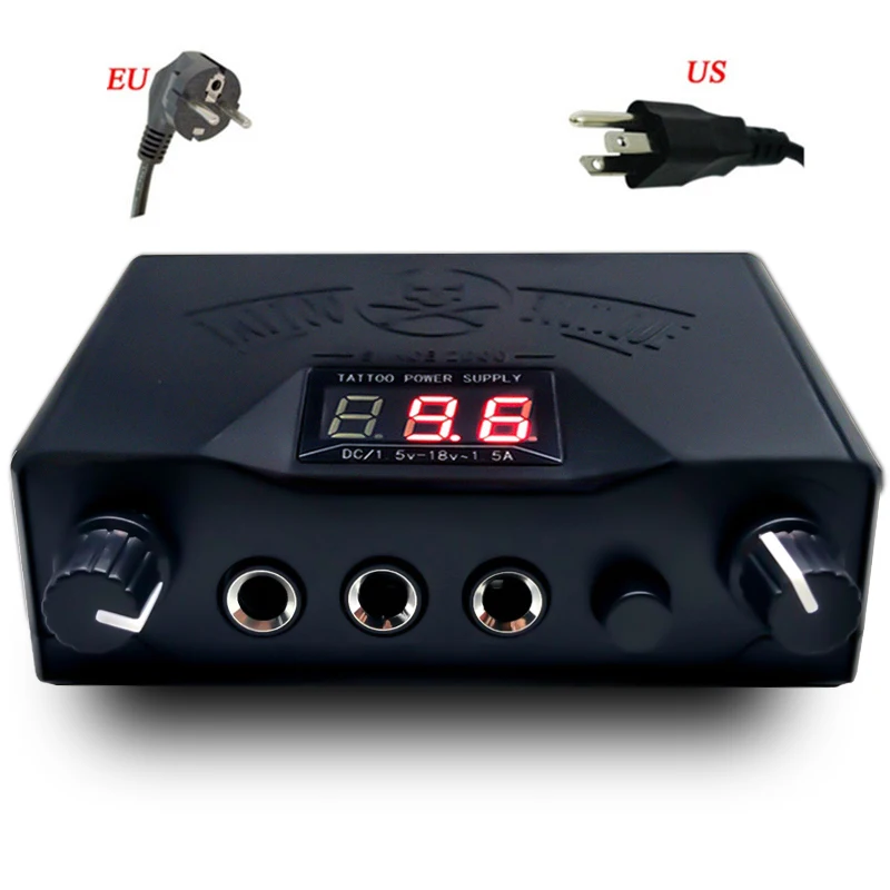 Tattoo Power Supply Double LED Display Permanent Tattoo Power Machine