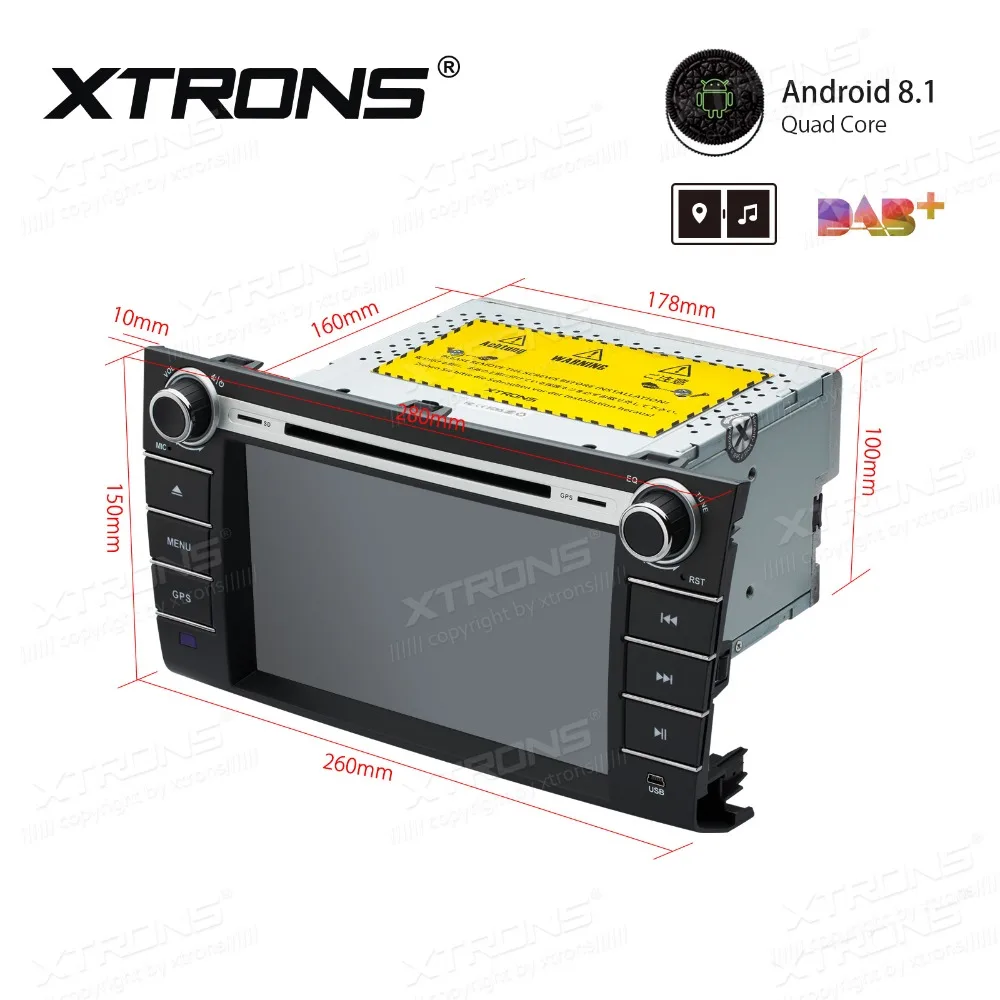 XTRONS " Android 8,1 dvd-плеер автомобиля радио стереосистемы RCA gps навигация для Suzuki Swift 2004 2005 2006 2007 Dzire 2008 2009 2010
