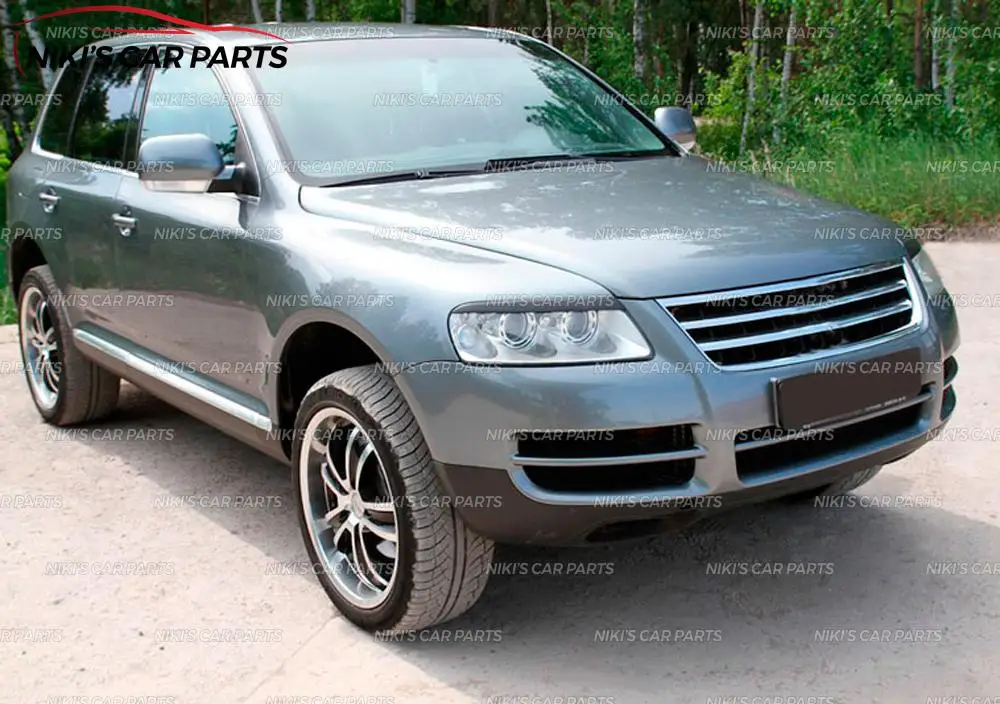 Брови на фары чехол для Volkswagen Touareg 2002-2007 ABS пластиковые реснички ресницы формовочные украшения автомобиля Стайлинг тюнинг