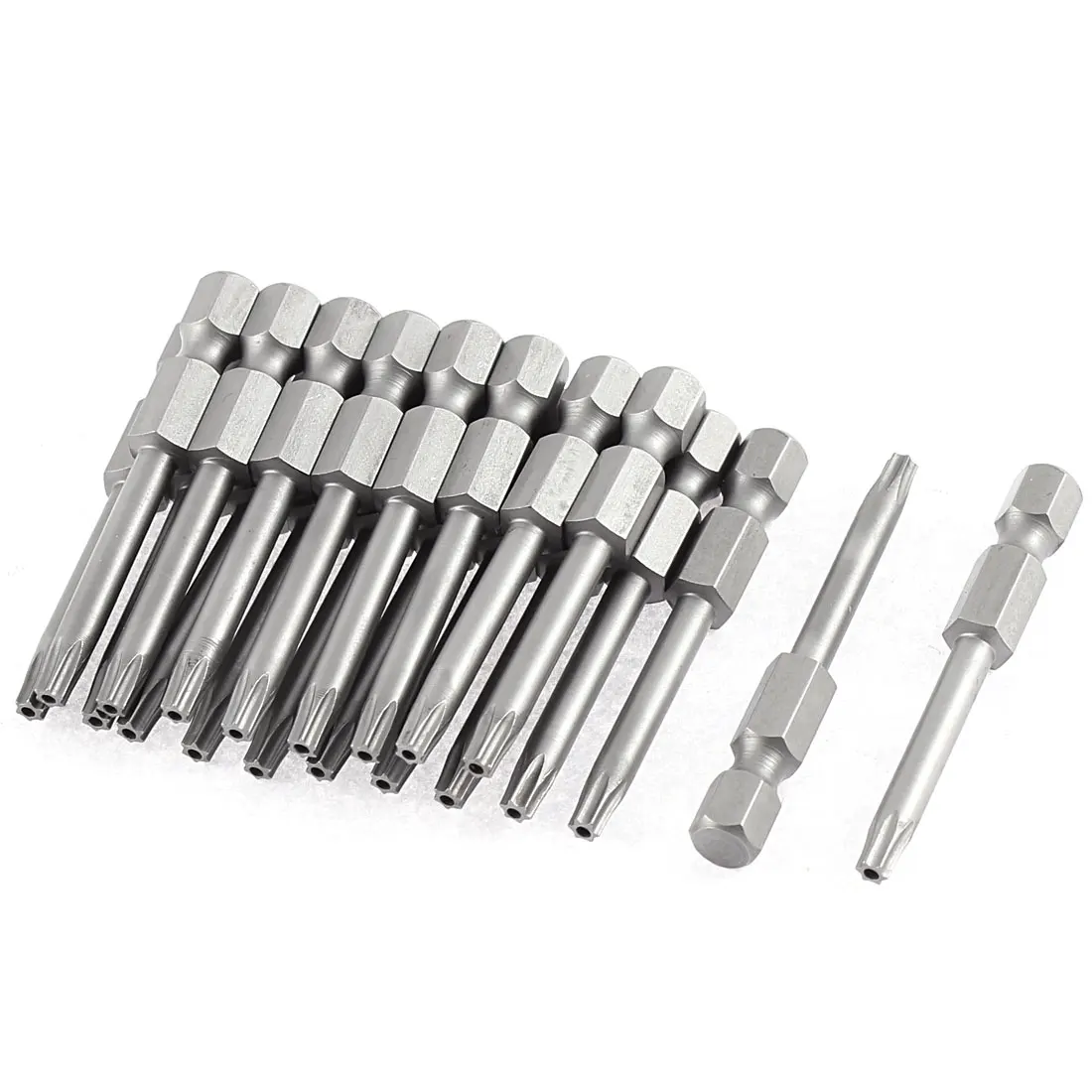 UXCELL 1/4" Hex Head Shank T15 Torx Security Screwdriver Bits