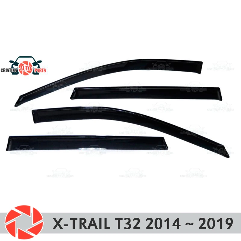 Дефлектор окон для Nissan X-Trail T32 2015-2019 защита от дождя грязи декоративный Молдинг |
