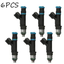 6Pcs Fuel Injectors Flow Tested Cleaned Spray Nozzle 53032701AA #0280158020 For Jeep/Dodge/Mitsubishi Liberty 3.7L 04-12