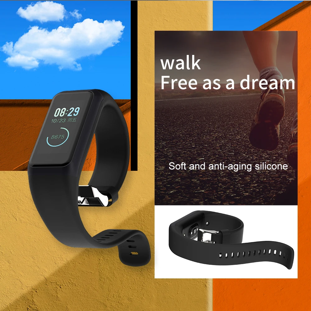 Ремешок для часов SIKAI Sillicone Huami Amazfit Cor 2 сменные удобные цветные часы браслет midong 1