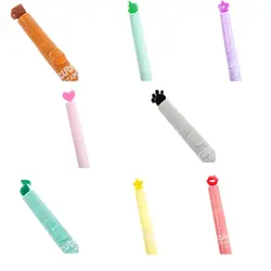 8 видов стилей Kawaii Карамельный цвет Пластик маркер ручка милые Форма Smooth Pen школьные канцелярские принадлежности