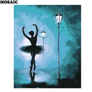 

5d diy diamond painting cross stitch ballet dancer stickers mosaic diamond embroidery girl hobbies crafts painting art