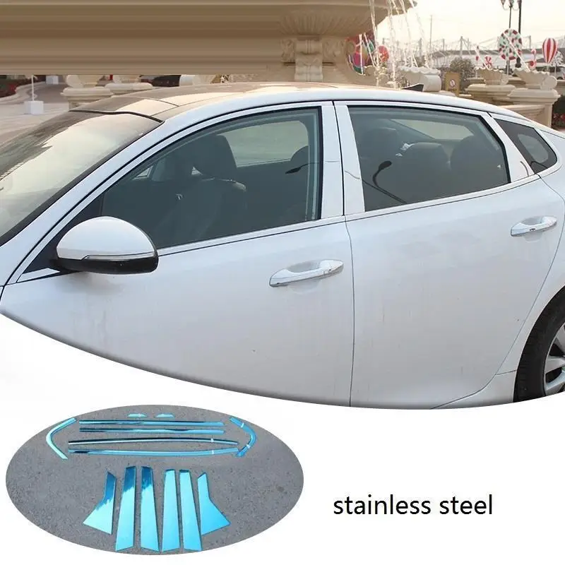 

Window exterior durable automobile automovil trim car styling parts sticker strip modification bright sequins 16 17 FOR Kia K5