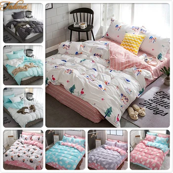 

Big Size 220x240 200x230 180x220 150x200 Duvet Cover 3/4 pcs Bedding Set Kids Soft Cotton Bed Linens Single Twin Queen King Size