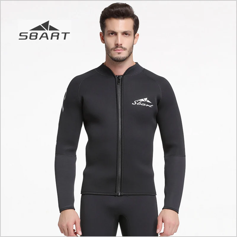 Sbart 2017 5mm Wetsuit Jacket Black Thicken Winter Swimming Snorkeling