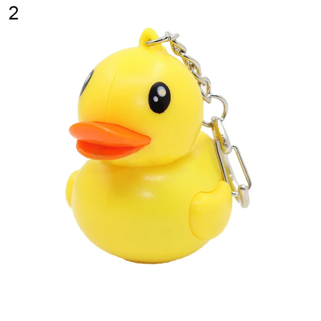 Creative Cartoon Animal LED Light Up Keychain Key Ring with Sound