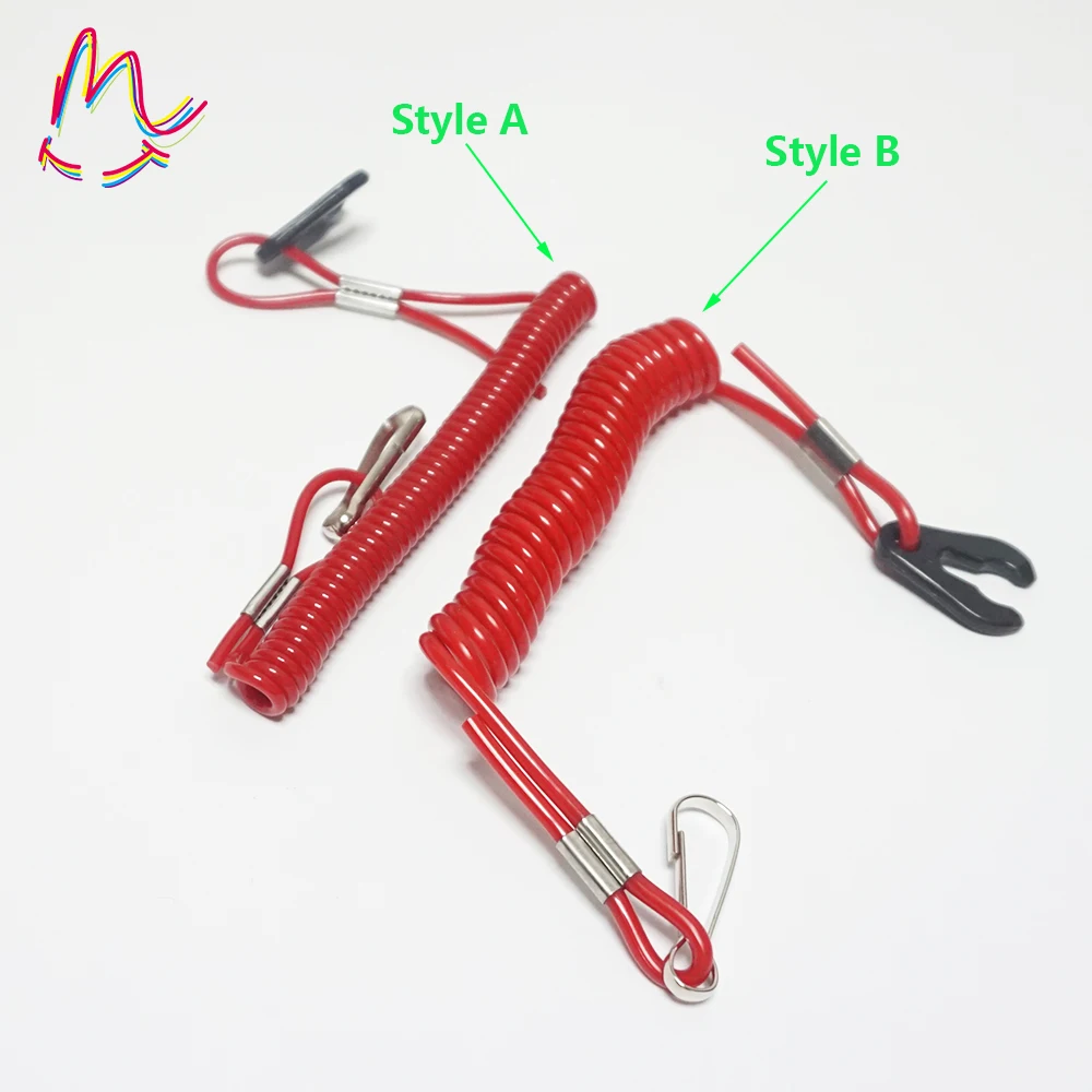 

1pcs Boat Outboard Engine Motor Lanyard Kill Stop Switch Safety Tether