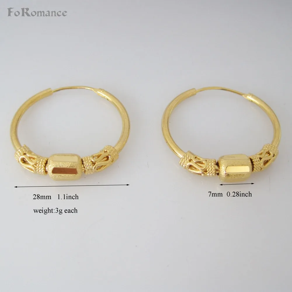 

MIN ORDER 10$ CAN MIX DESIGN/DIFFERENT SHAPE CUTE PARTS IN MIDDLE 24K YELLOW GOLD GP PLATED HUGGIE HOOP 28MM 1.1" EARRING