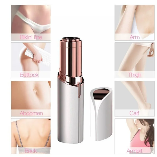 2018 Newest Lipstick Shaver Epilator Electric Wax Hair Remover Razor Women Body Face Hair Trimmer Painless Lady Shaving Tool