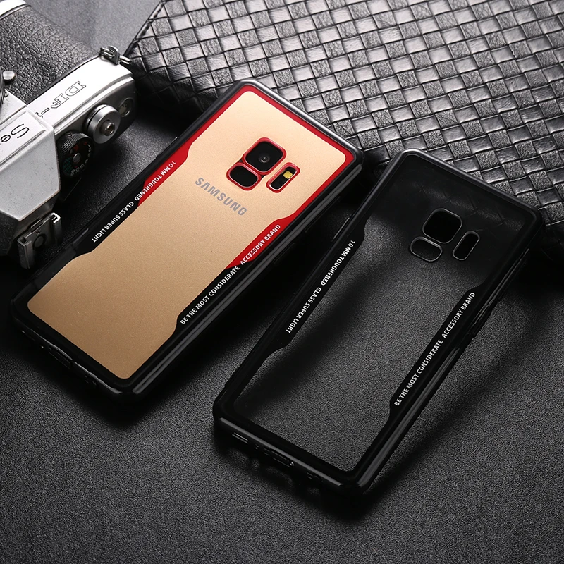 Акриловый прозрачный чехол из поликарбоната для samsung A6 A8 плюс S10 S9 S8 S10E S7 S6 Edge Note 8 9