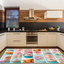 Else кексы макарун пэчворк конфеты 3d Шаблон Печать Нескользящая микрофибра кухня современный декоративный моющийся коврик