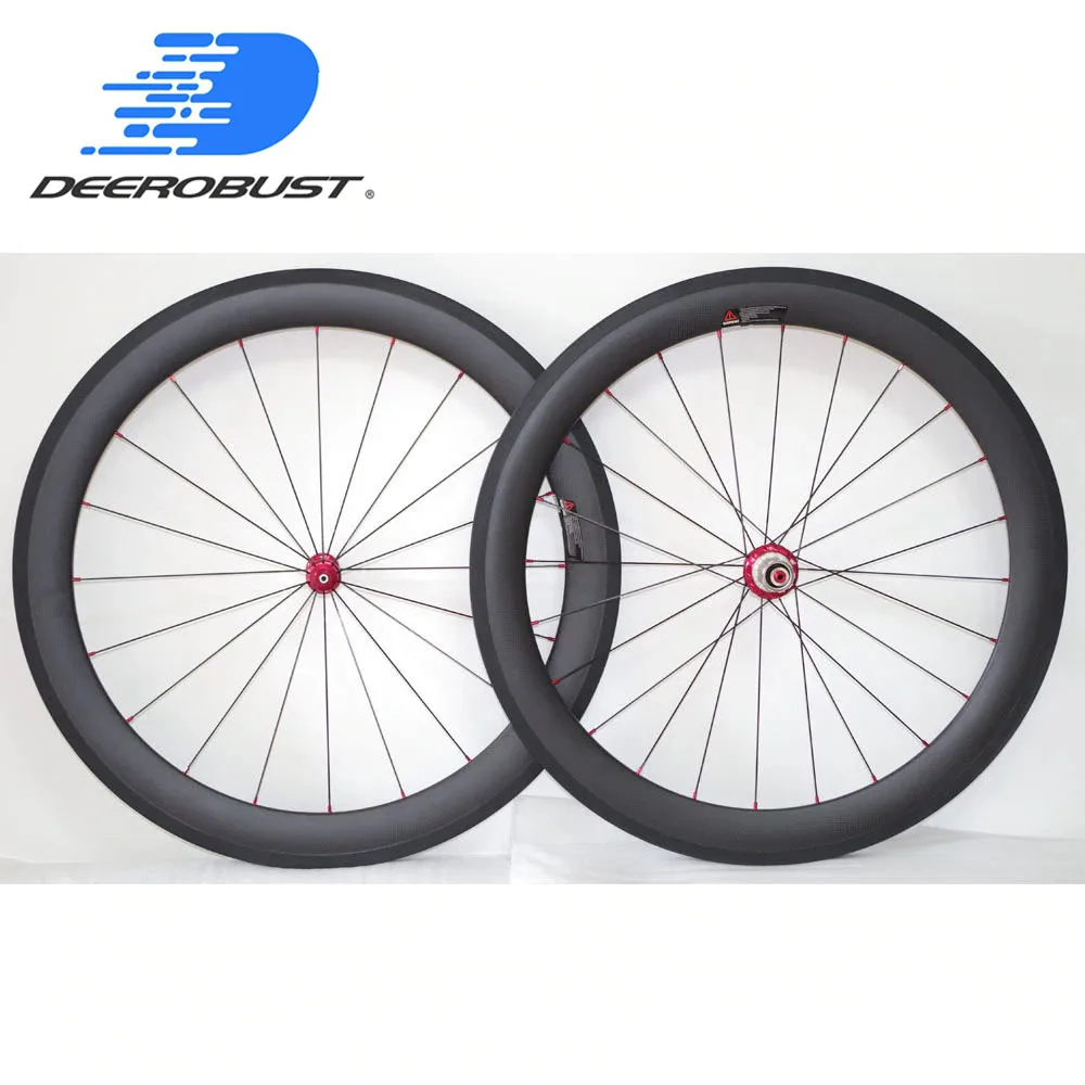 

1323g Straight Pull 700c 60mm Deep Carbon Tubular Road Bike Wheelset Bicycle Wheels Wheel Powerway R36 hubs 20/24H 3k Matte