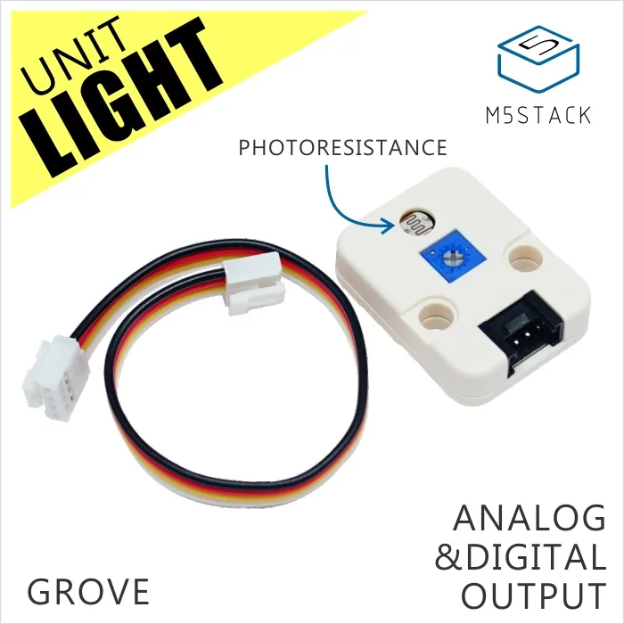 M5Stack официальный световой блок с Photoresistance Grove порт аналоговый и цифровой выход совместим с M5GO/FIRE ESP32 IoT комплект