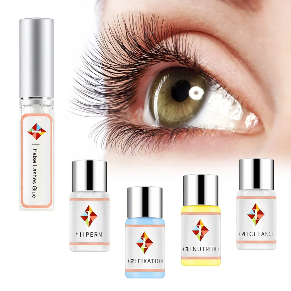 

Professional Eyelashs Extension Lift Liquid Set With False Lashes Glue Lift Eye Pads Clean Tool Mini Eyelash Perming Kit TSLM2