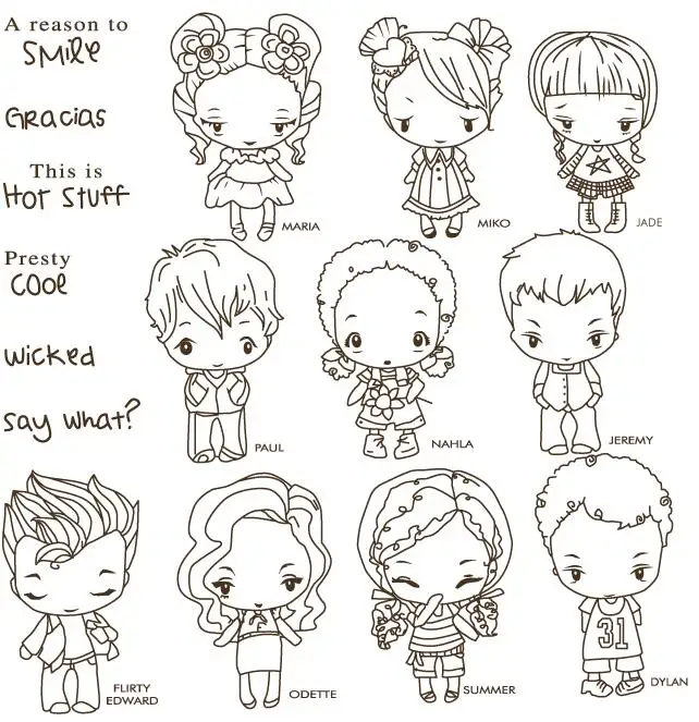 

Girl and boy Transparent Clear Silicone Stamp/Seal for DIY scrapbooking/photo album Decorative clear stamp M1295