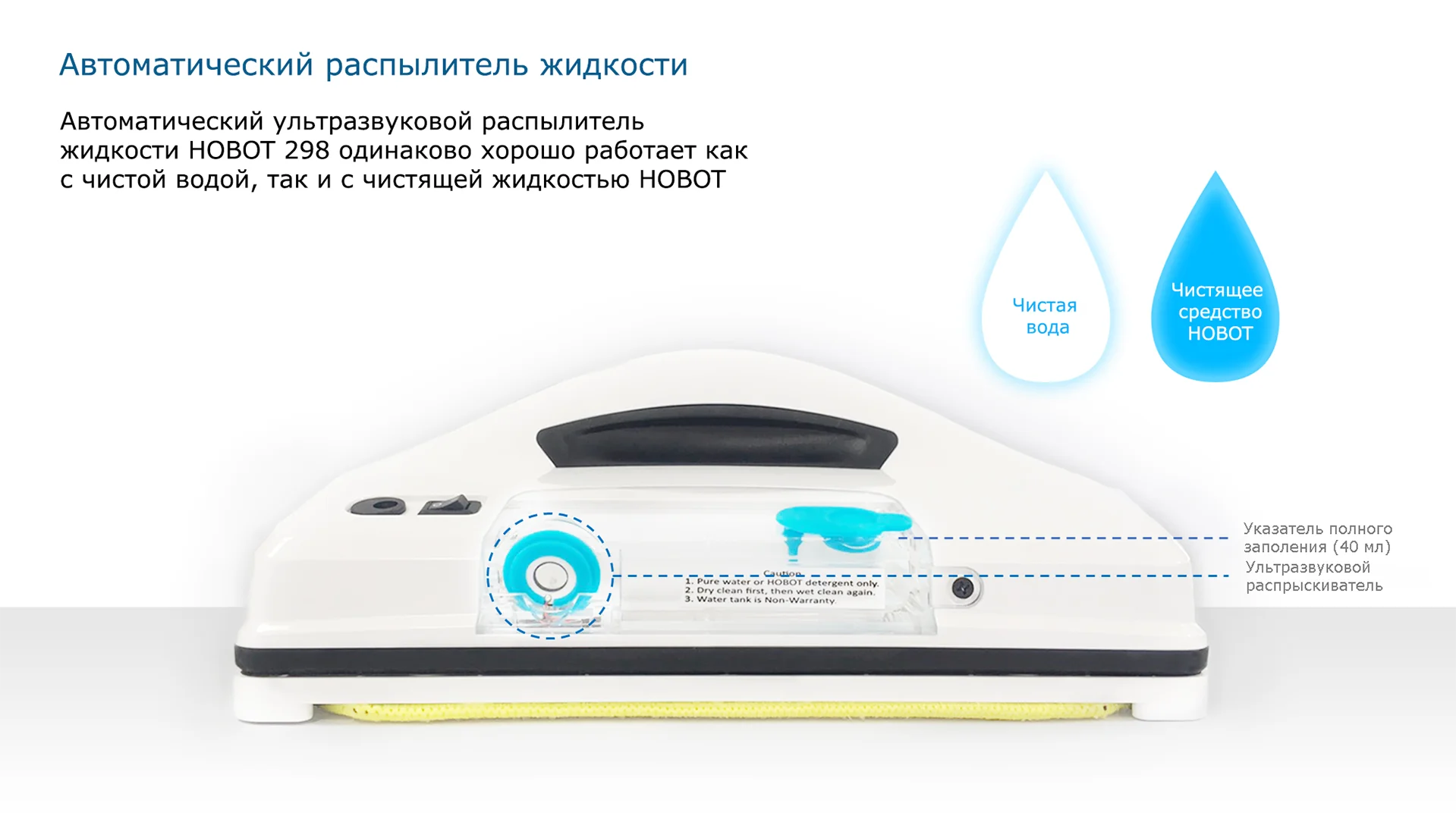 HOBOT 298!НОВИНКА! робот мойщик окон с функцией самостоятельного распыления жидкости и возможностью управления со смартфона