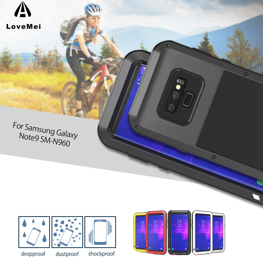 LOVE MEI Waterproof Phone Case for Samsung Galaxy Note 9 Cover