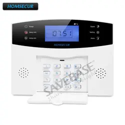 HOMSECUR DIY Беспроводной ЖК-дисплей GSM SMS Автодозвон 850/900/1800/1900 охранной сигнализации Системы LA01