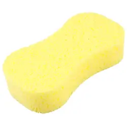 Uxcell авто мыть Воск Комплект Мыло желтый губки 21 см длинные