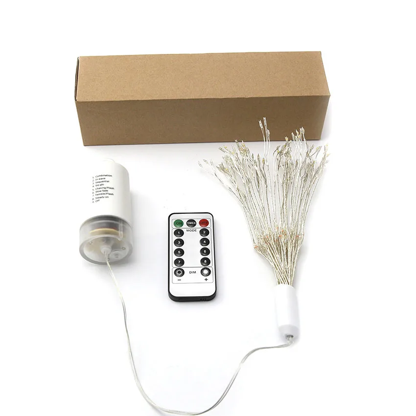 Dandelion LED String Light 8 Modes Remote Control Firework Fairy Light New Year Xmas Wedding Holiday Hanging Decoration Lamps (6)