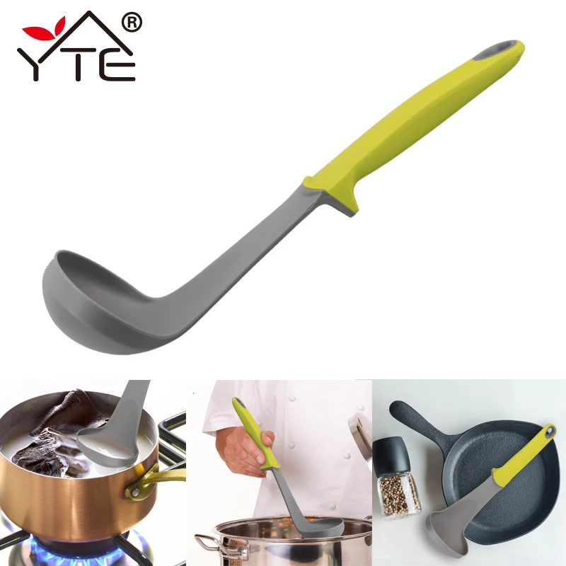 

YTE High Quality Soup Ladle Practical Spoon Large Soup Spoon Long Handle Scoop Kitchen Utensils Soup Scooping Tools