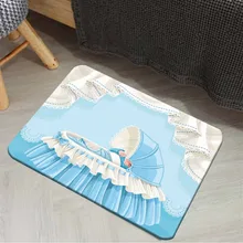 Белый и синий цвет; милая Колыбель для маленьких мальчиков; 3d принт с героями мультфильмов; Противоскользящий половик домашний декор; Entryway; детский коврик для комнаты