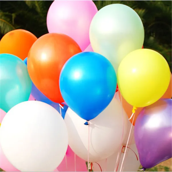 10pcs/lot 10inch 1.5g Black Pearl Latex Balloons Birthday Air Balls Inflatable Wedding Party Decoration Supplies Kids Toy globos - Цвет: Mixed color