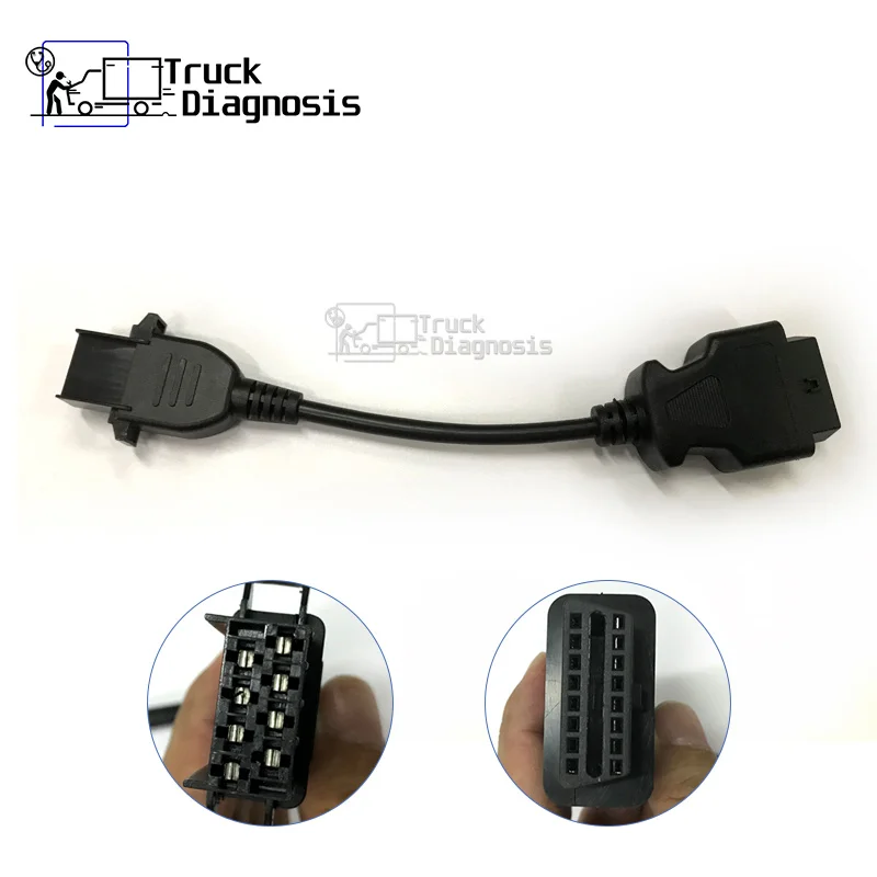 

Truck Diagnostic tool Excavator 8 Pin FCI cable for Volvo vocom 88890300