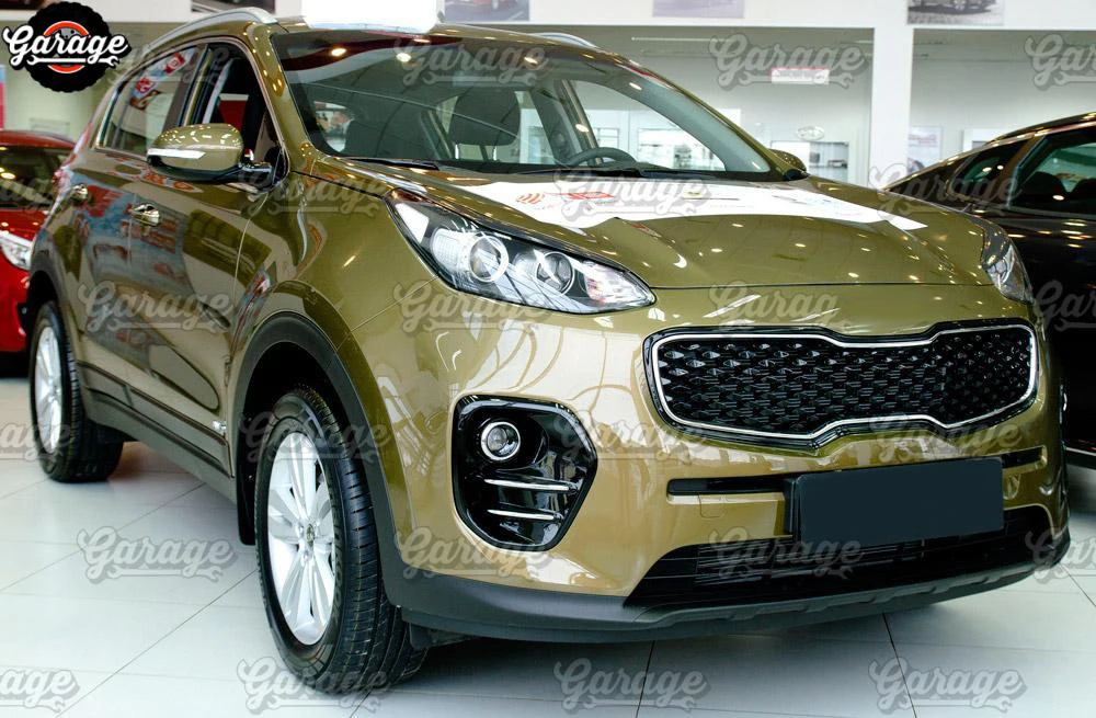 Веки для фар для Kia Sportage 4-ABS пластиковые накладки реснички брови Чехлы для отделки аксессуары для автомобиля Стайлинг тюнинг