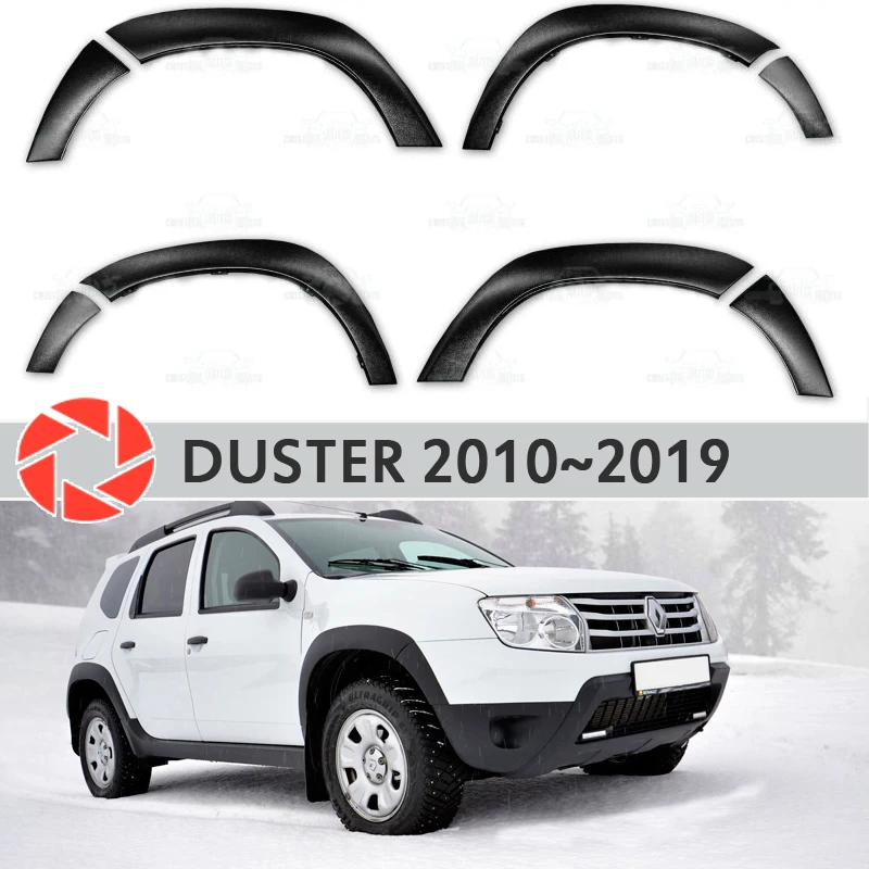 Comprar Guardabarros de arcos de rueda para Renault Duster 2010 2018 accesorios de ajuste accesorios de protección decoración exterior de coches estilo