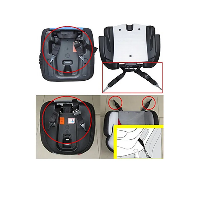 Double-Hooks ISOFIX Latch Connector Seat Belts Connection For Car Baby Seat Safe Auto Child Safety Seats