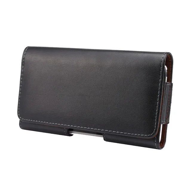 Luxury Genuine Leather Waist Bag Clip Belt Pouch Holster Case For Samsung Galaxy A10S A20S A30S A40S A50S A60S A70S A10E A90 5G - Цвет: Smooth Pattern