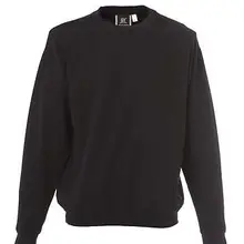 Толстовка с круглым вырезом черная Рабочая