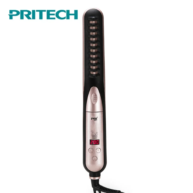

Professional Hair Straightener Brush 5 Temperature Ceramic Hair Care Styling Straightening Irons Styling Tool straightener Comb