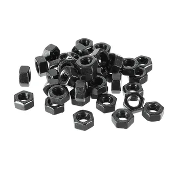 

UXCELL 40Pcs Nuts M8 Metric Carbon Steel Grade 8.8 Hexagon Hex Nut Black For Mechanically Joining Materials Together Hardware