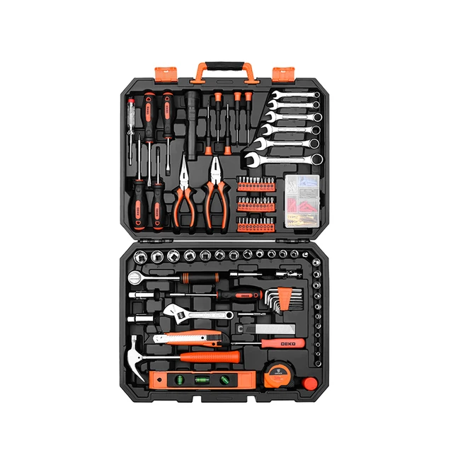 Набор инструментов DEKOPRO DKMT208 комбинация Металлообработка с чехлом