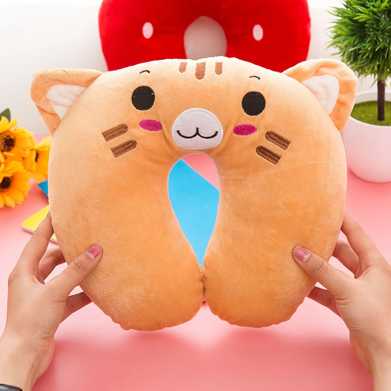 

1020 Korean Animal cartoon u Neck pillow Comfortable travel pillow Rest Cushion for Adults Children nap Bedding Set