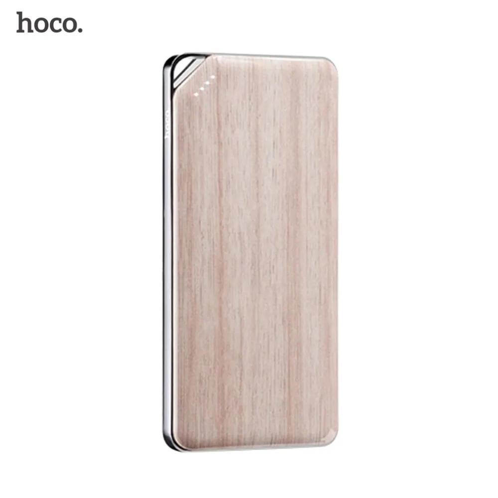 

HOCO B28-10000 Stone And Wooden Series Power Bank Polymer Lithium Battery 10000mAh LED Lights Power Display