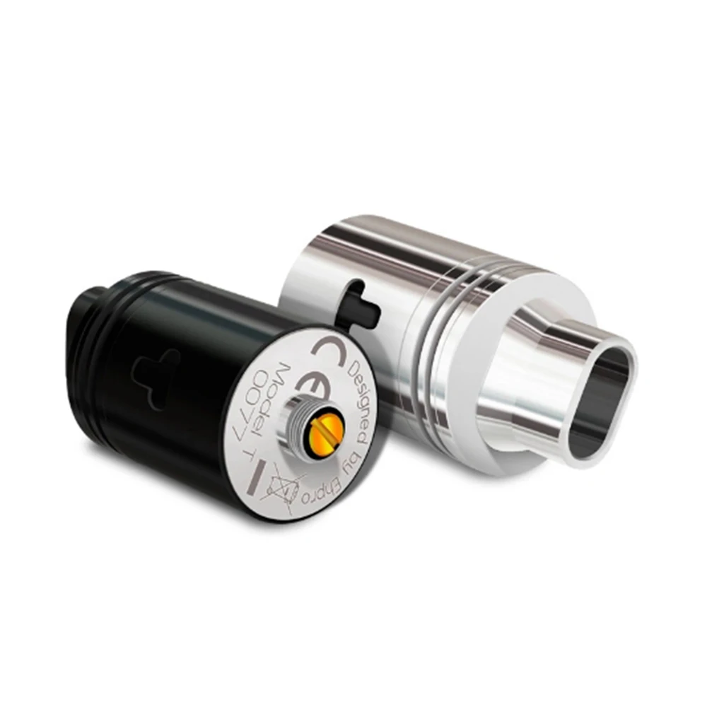 Original Ehpro Model T 22mm RDA 510 Thread Atomizer Dual Coils Electronic Cigarette Tank Adjustable Airflow Vaporizer Vape Tank Original Ehpro Model T 22mm RDA 510 Thread Atomizer Dual Coils Electronic Cigarette Tank Adjustable Airflow Vaporizer Vape Tank