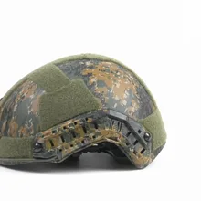 Коммерческое видео- Militech AOR2 Лесной Камуфляж стек построить Делюкс лайнер High Cut шлем коммерческое видео