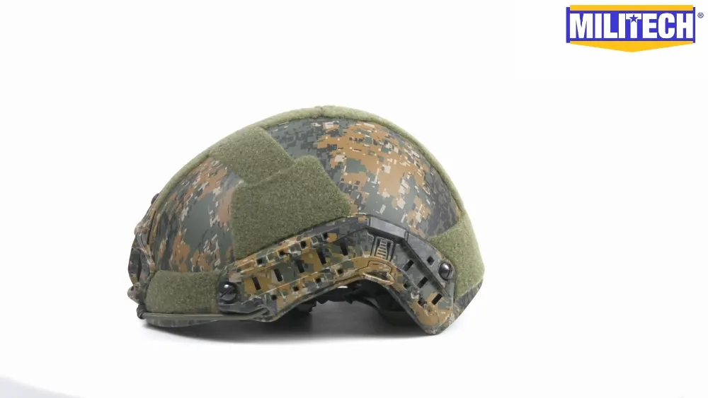 Коммерческое видео Militech AOR2 Woodland Camo Stack Build Deluxe Liner High Cut Helmet Commercial Video|Защитный шлем|