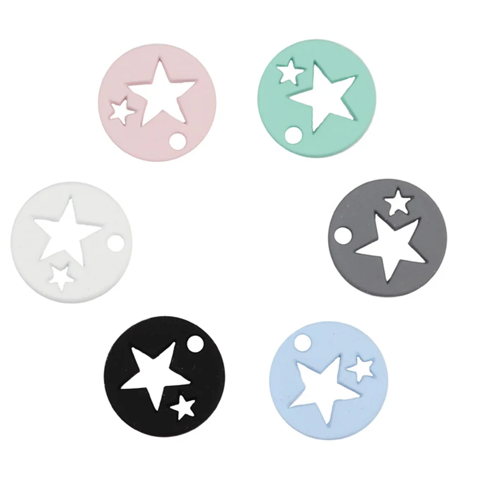 

6 Candy Colour Fashion Jewelry Findings Star Small Charms Pendant For DIY Necklace & Bracelet Earrings
