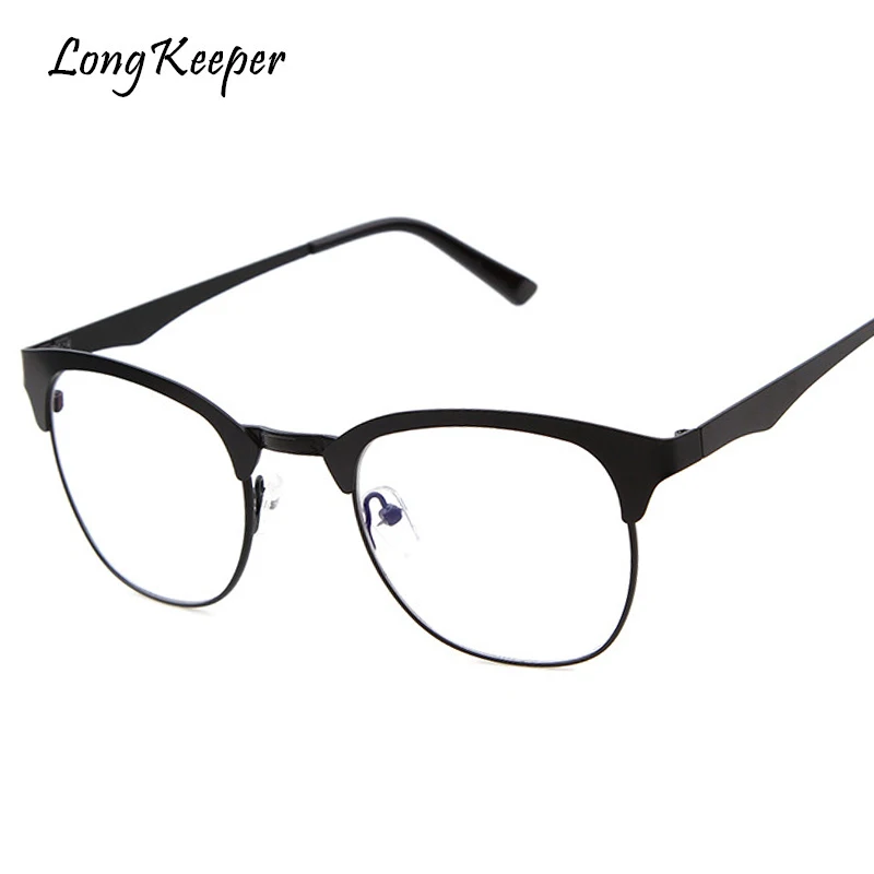 

Long Keeper Optical Glasses Frame For Women Ultra light Oval Design Eyeglasses Frame Clear Lens Metal Eyewares Accessories P5318