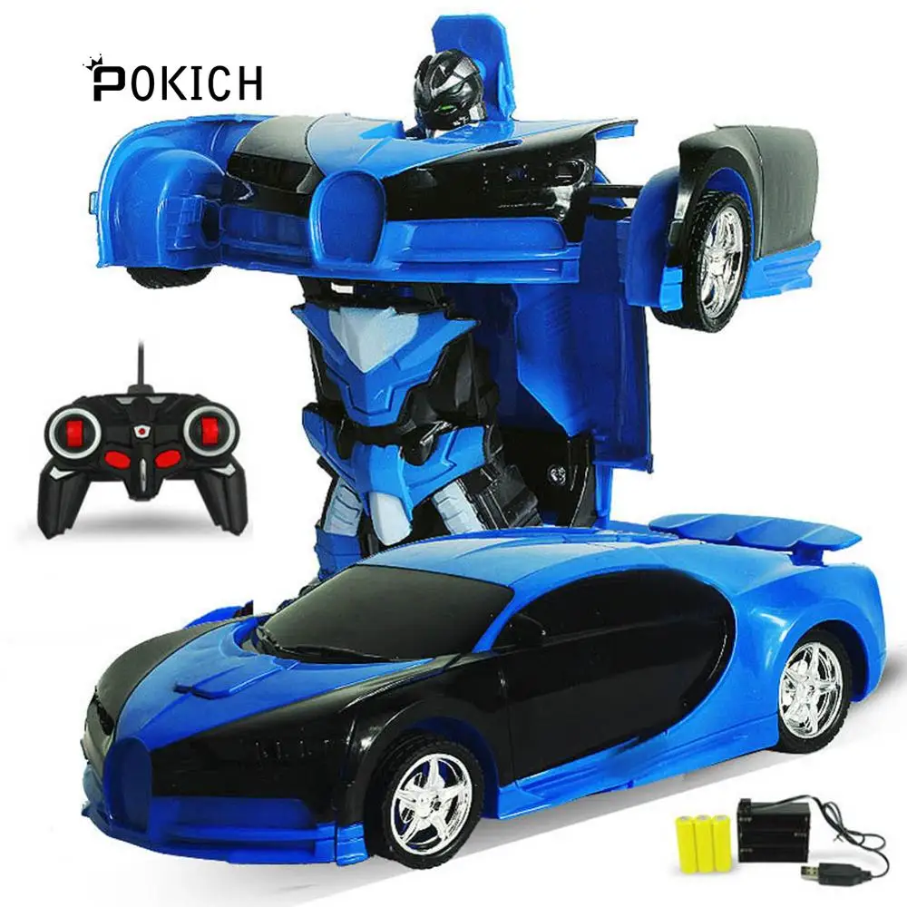 Pokich RC автомобиль роботы-трансформеры спортивный автомобиль модель игрушечные роботы крутая деформация автомобиль дети игрушки подарки для мальчиков