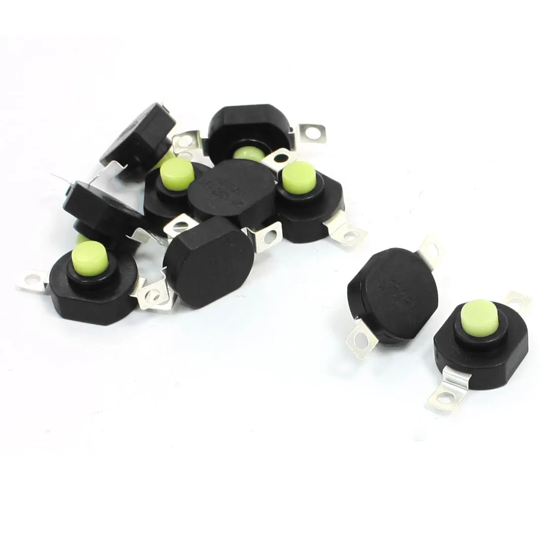 

UXCELL Ac 250V 1.5A Horizontal Latching Type Flashlight Push Button Switch 10Pcs