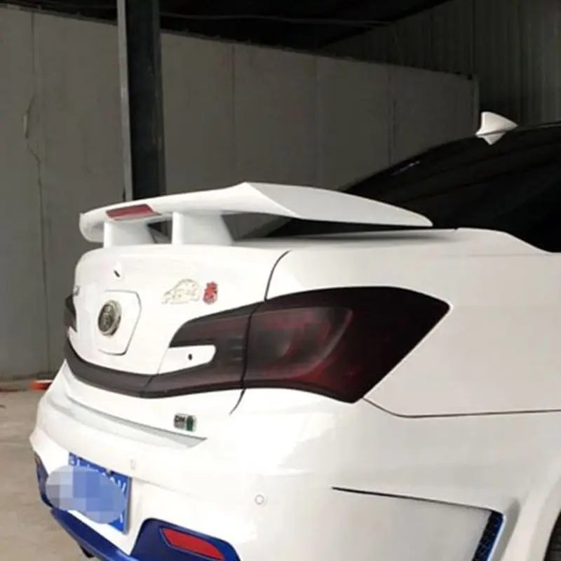 Universal car Rear Wing Spoiler With Led Light ABS Material Car Rear Wing Primer Color Rear